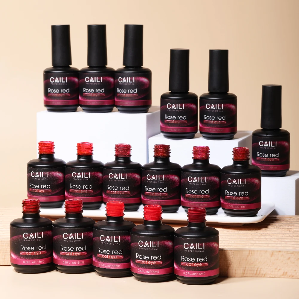Solid Color Gel Polish Set 15ml Uv Gel Nail Polish 24 Different Colors Red Gel Polish Set Box Custom logo CE and MSDS