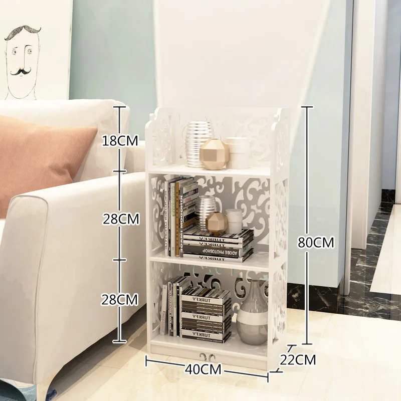 PVC European style simple multifunctional bathroom storage and finishing floor storage rack