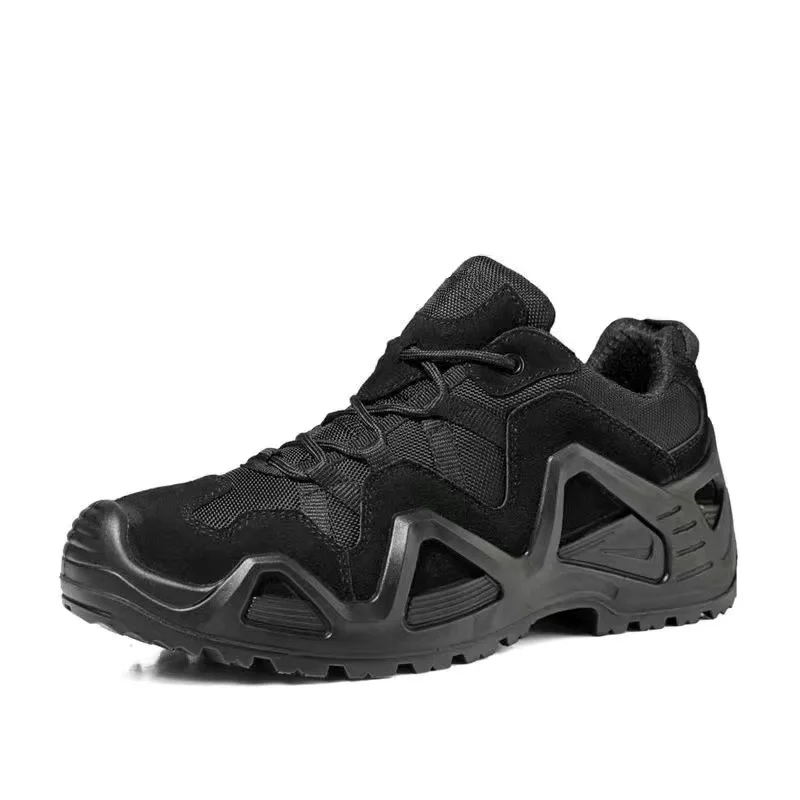 Custom waterproof anti colliion jungle climbing shoes high low top outdoor footwear men lowa tactical boots