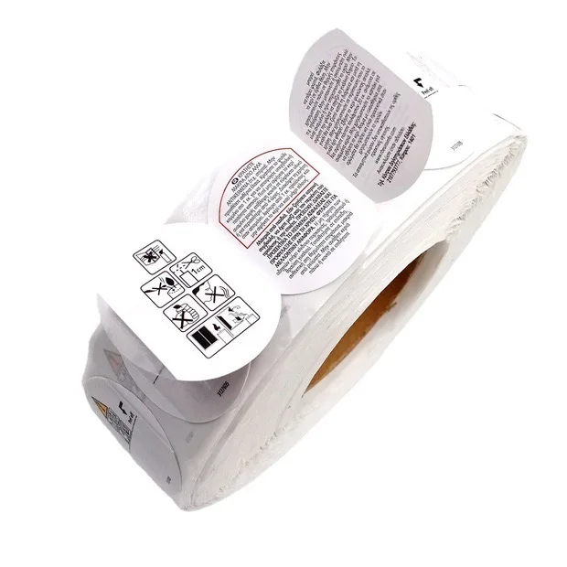 Waterproof safety label Stickers custom advertising printing logo sticker Glass bottle multi-layer self-adhesive sticker