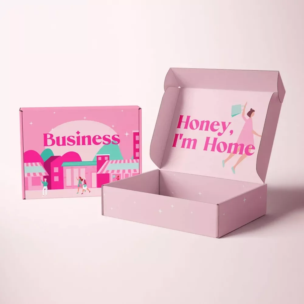 Free Sample Garment Clothing Underwear Custom Printed Carton Mailer Box with Logo Shipping Box Corrugated Cardboard Box