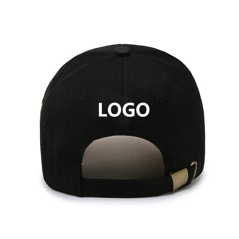 Man four seasons adjustable black  cotton ny letters embroidered baseball cap