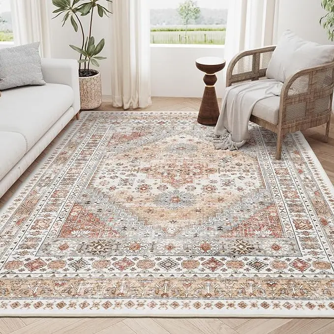 Sky Collection Modern Abstract Area Rugs Luxury 10x14 Fluffy Large Carpet 5x7 Bigger Rugshop Living Room PVC Anti-Slip Area Rug