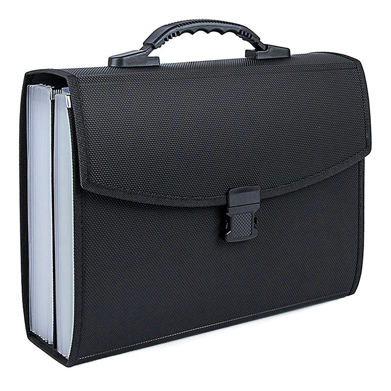 Hot Selling Fabric Cover Material 24 Pockets PP Expanding File Folder