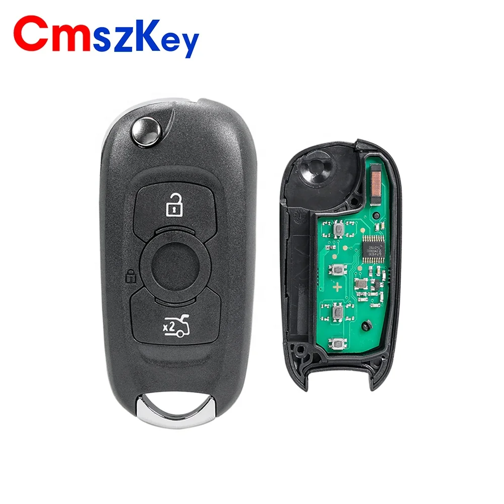For 2015 2016 2017 Opel Vauxhall Astra K 3 Button Flip Remote Key Fob 433Mhz PCF7961 ID46 Chip With Key Blade