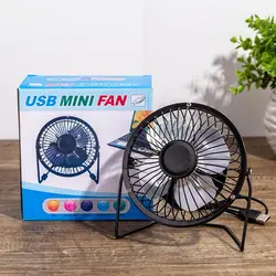 4 Inch USB Mini Desk Table Fan China Metal Body Quiet Small Portable Micro USB Electric Stand Cooling 5V USB Fan