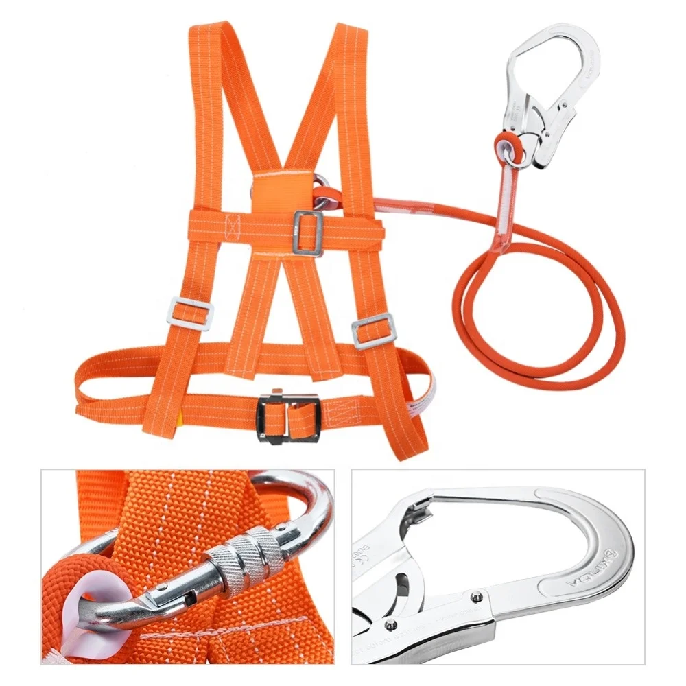 3/2Meter Adjustable Safety Belt Aerial Work Cleaning External Wall Rescue Protection Safety Rope Outdoor Climbing Safety Harness