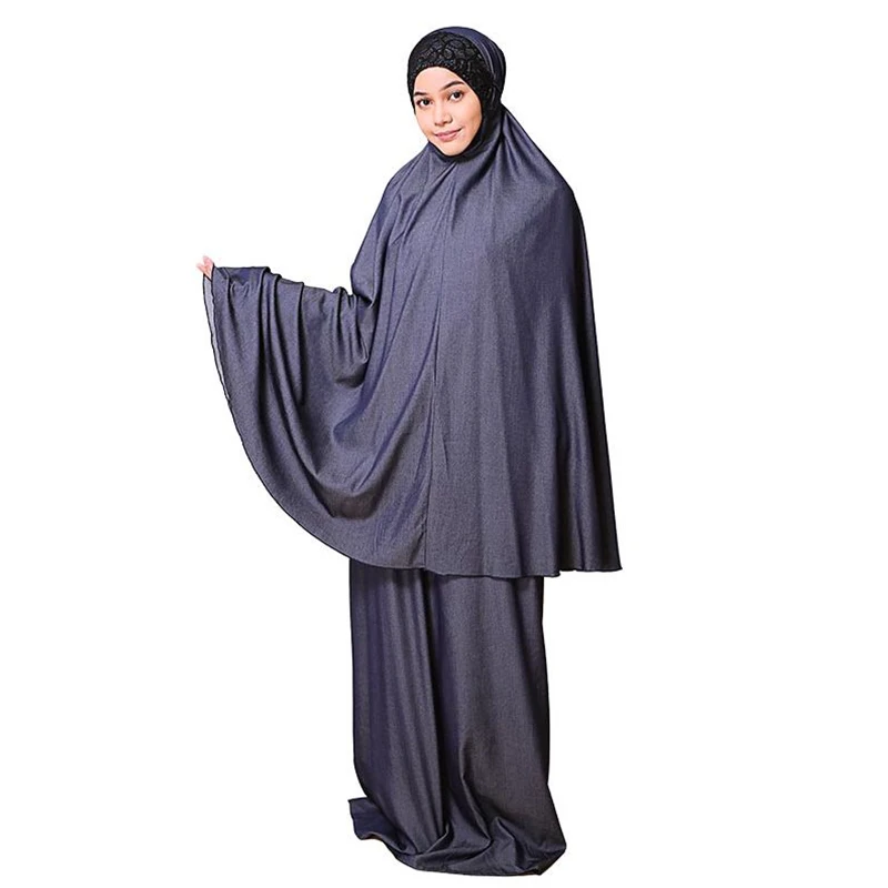 Boutique Ramadan Plain Prayer Telekung Islamic Muslim Clothing For Women