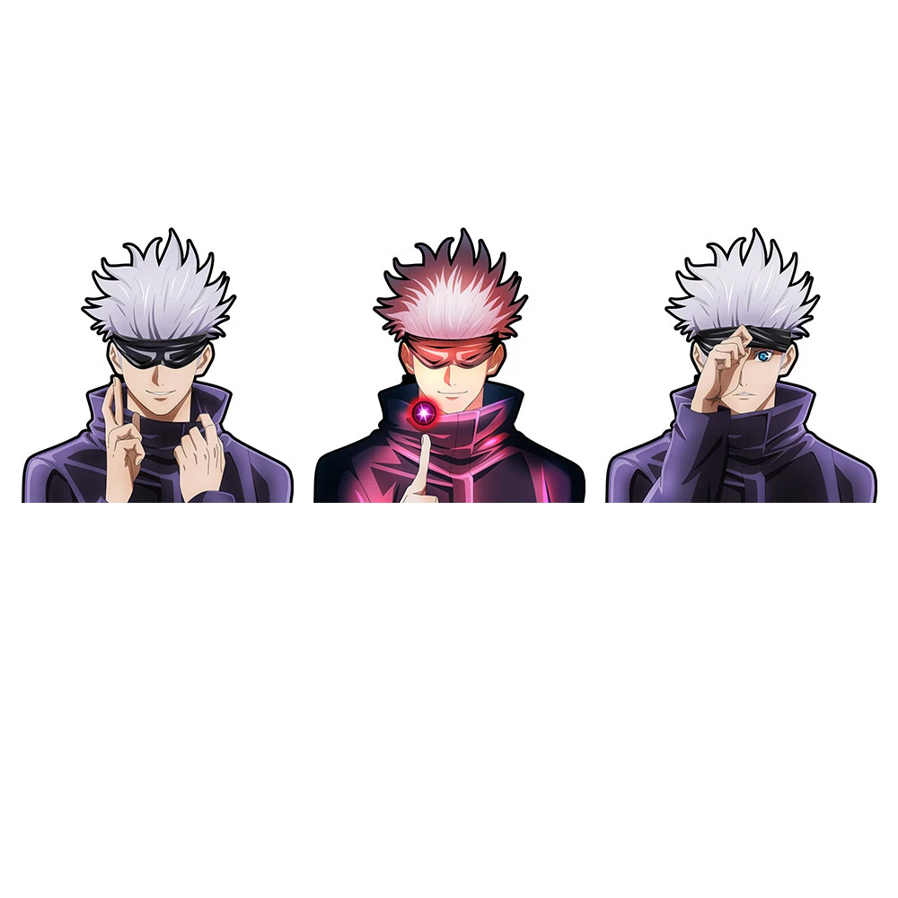 9 New design 10-15cm Custom 3D Lenticular PET Motion Anime Jujutsu Kaisen Sticker Car stickers and decals for Car Decoration