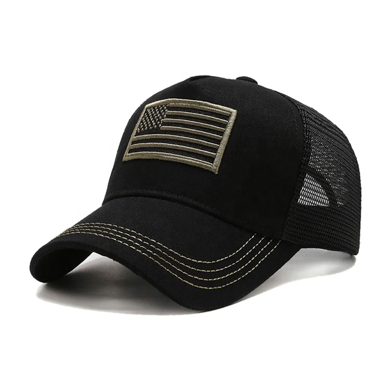 Wholesale popular in stock colorful unisex the USA flag presidential election 5 panel cap custom make america great again hat