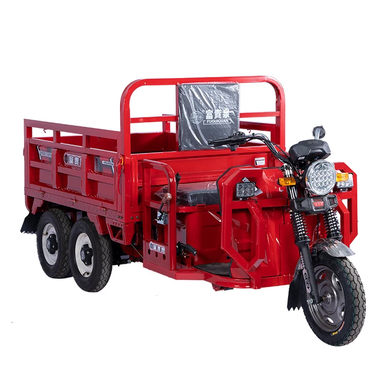 
Double Rear Axle Electric Tricycle Vehicle Heavy Loading Cargo Tricycle 