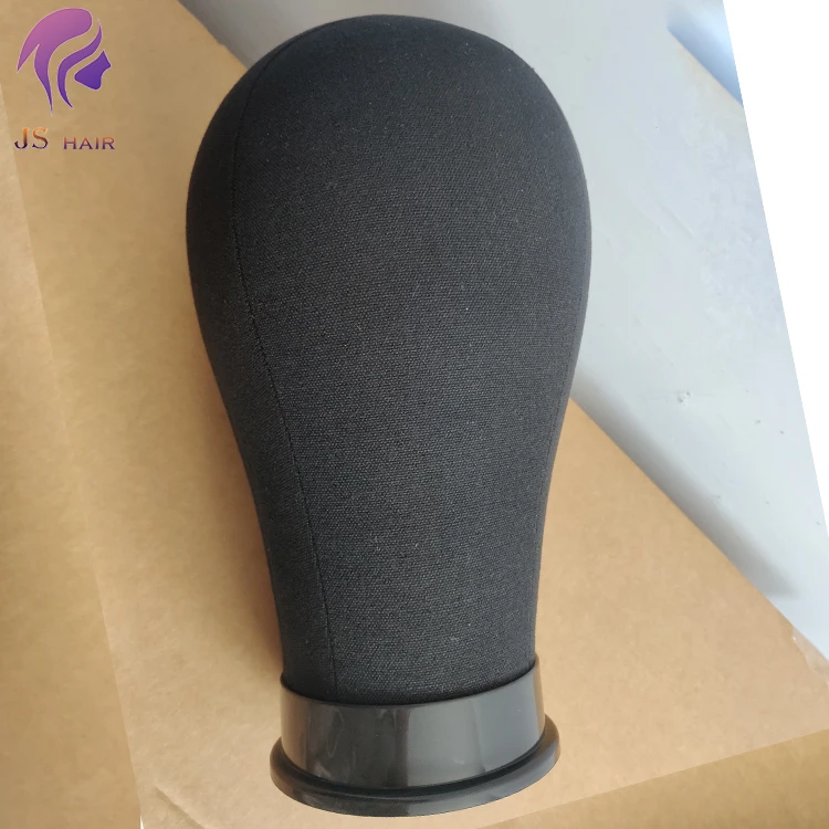 hot sale Black Canvas Wig Head Mannequin Head Dome Block manikin doll for Making Drying Styling Display Wigs