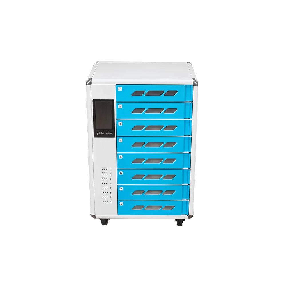 45W TYPE C charging trolley with passcode & IC card for each locker