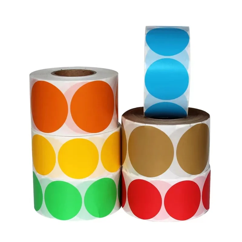 500Pcs Colorful Papers Round 19mm*19mm Blank Scratch Off Stickers Glass Essential Oil Bottle Lid Labels