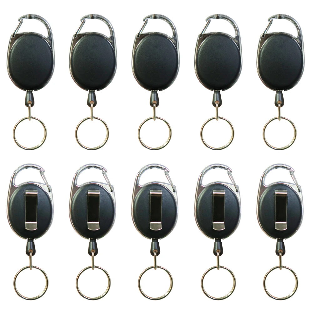 Heavy Duty Id Badge Reel Alligator Clip Nurse Retractable Badge Reels Medical  With Carabiner Belt