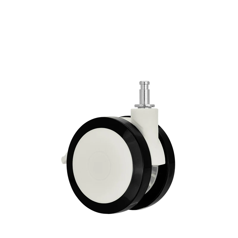 Universal 2/2.5/3 Inch High Quality Hospital Equiment Nylon Twin Wheels PVC Medical Caster Wheels Ultra Quiet Factory Direct