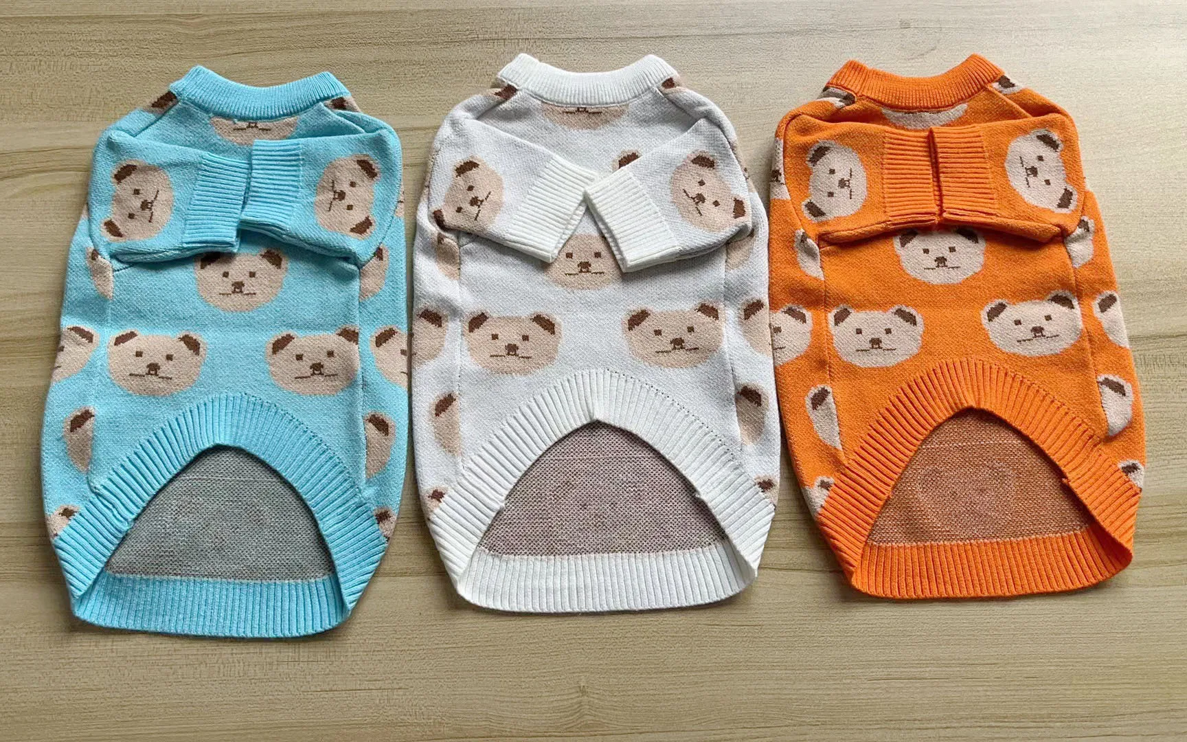 Ins Fashion Luxury Designer Pet Dog Cotton Sweater Dark Brown Color Cotton Pullover By Dropshipping For Winter Autumn Season