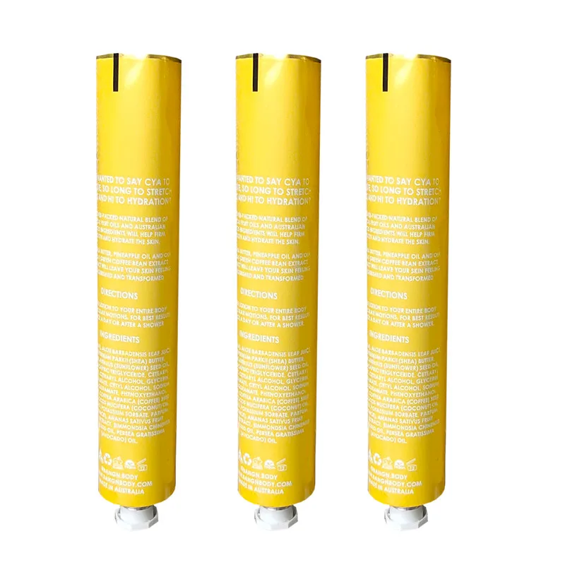 High Quality 4 oz Cosmetic Used Purity 99.7% Aluminum Beauty Tubes Healing Balm Soft Packaging