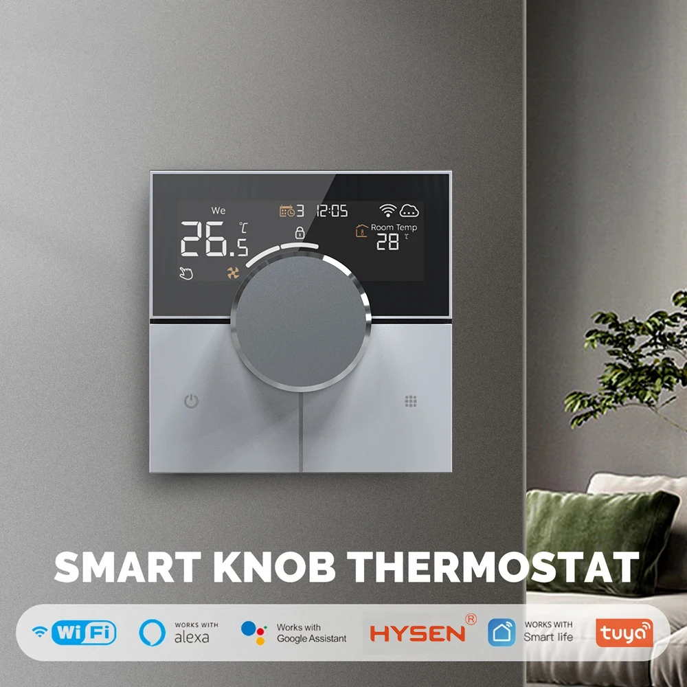 HY12 Knob Thermostat Tuya Floor Heating Controller Wifi Smart Thermostat Programmable Termostato for Underfloor Heating