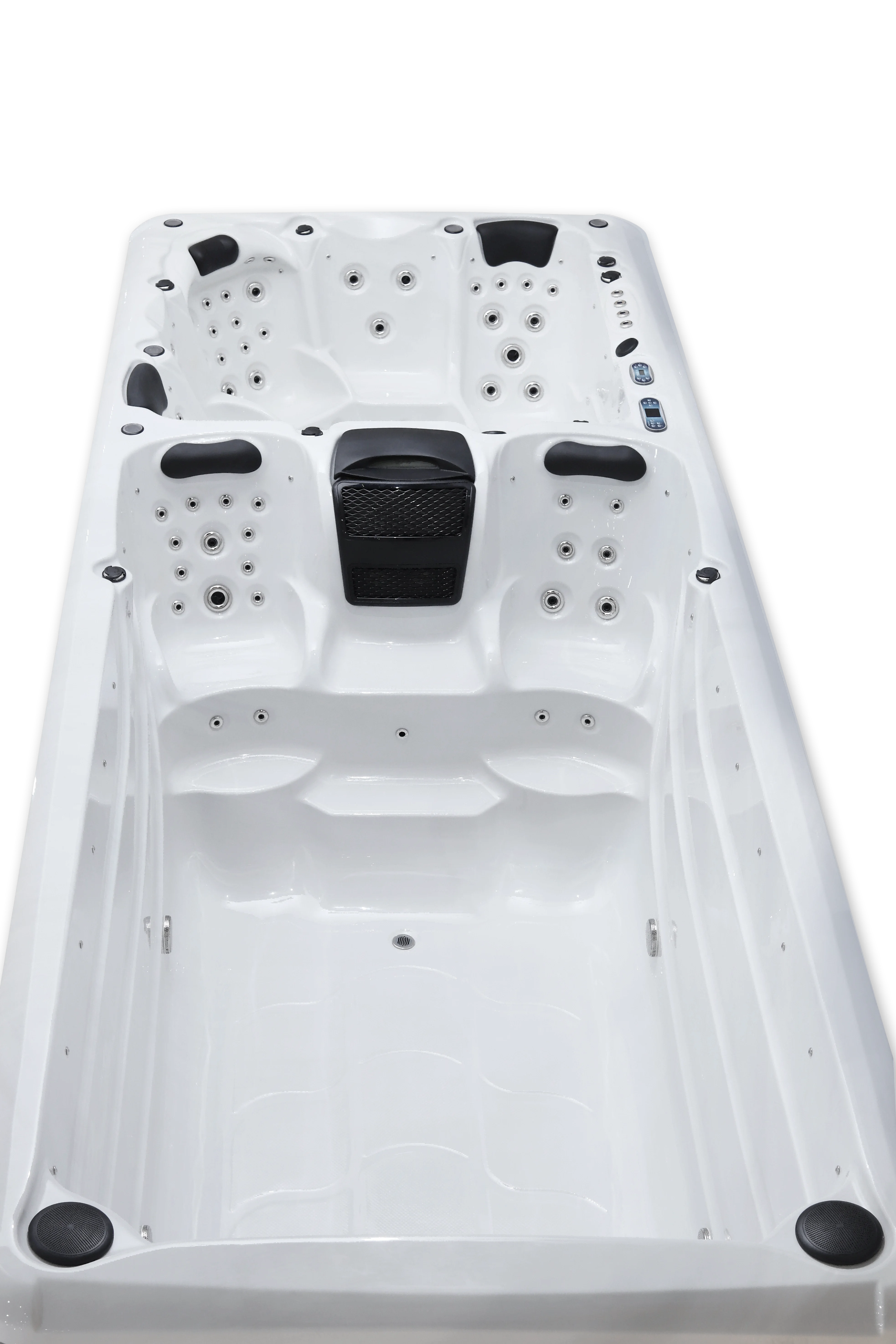 Роскошный автономный садовый акриловый бассейн для 8-12 человек, массажный большой открытый Бальбоа, спа для плавания