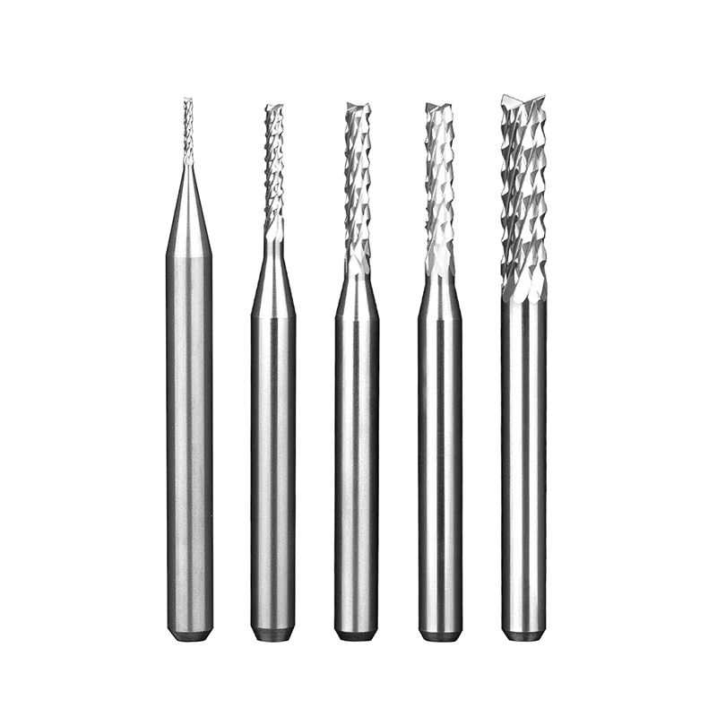 Hot Sale Nocoated Corn Face Milling Cutter Carbide Tungsten Steel pcd  Corn Teeth End Mill Sets CNC Router Bits