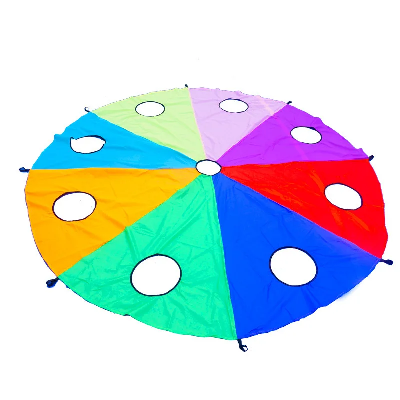 Gopher Parachute 6m for Kids with 16 Handles and 9 Holes,Play Parachute Tent Outdoor Games