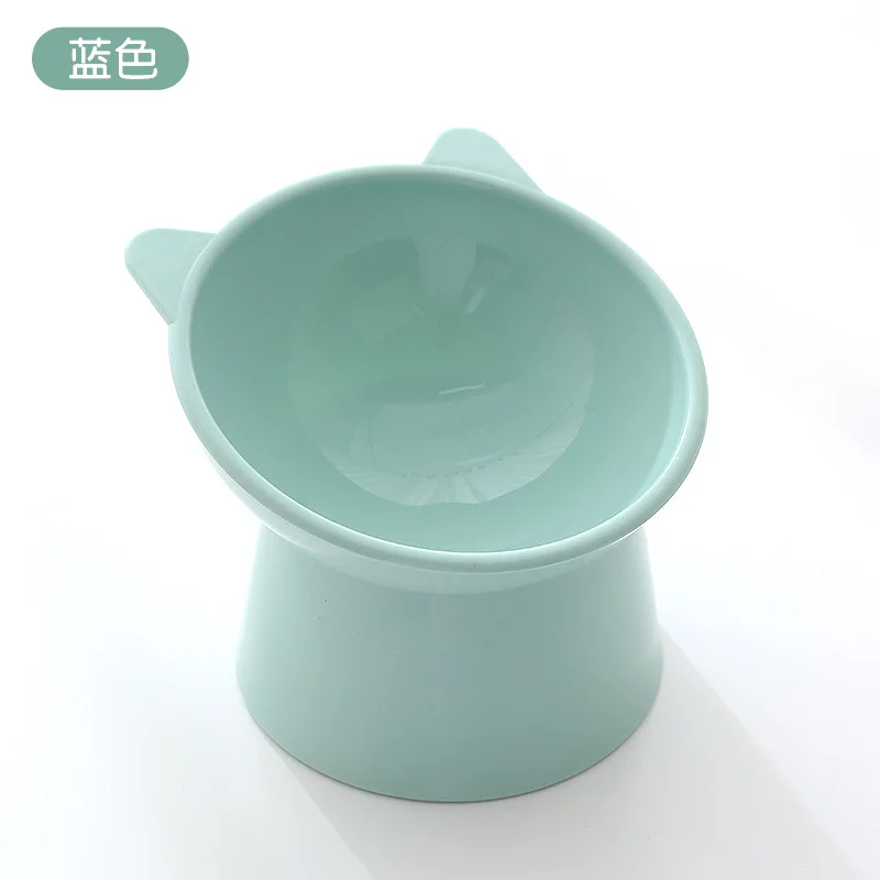 Slant Mouth High Foot Neck Protection Food Bowl Pet Ceramic Pet Bowl Single Cat Pet Bowl Ceramic