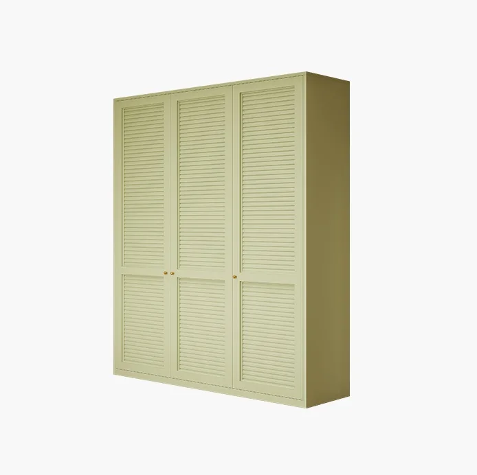 Modular style 3 door steel wardrobe metal almirah storage cabinet clothing cupboard free standing apartment living room closet