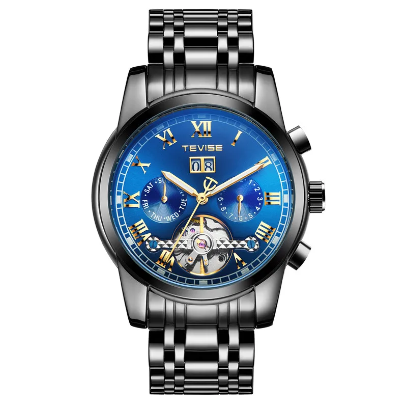 2019 Tevise 9005D  wristwatch  automatic mechanical watch tourbillon men watch