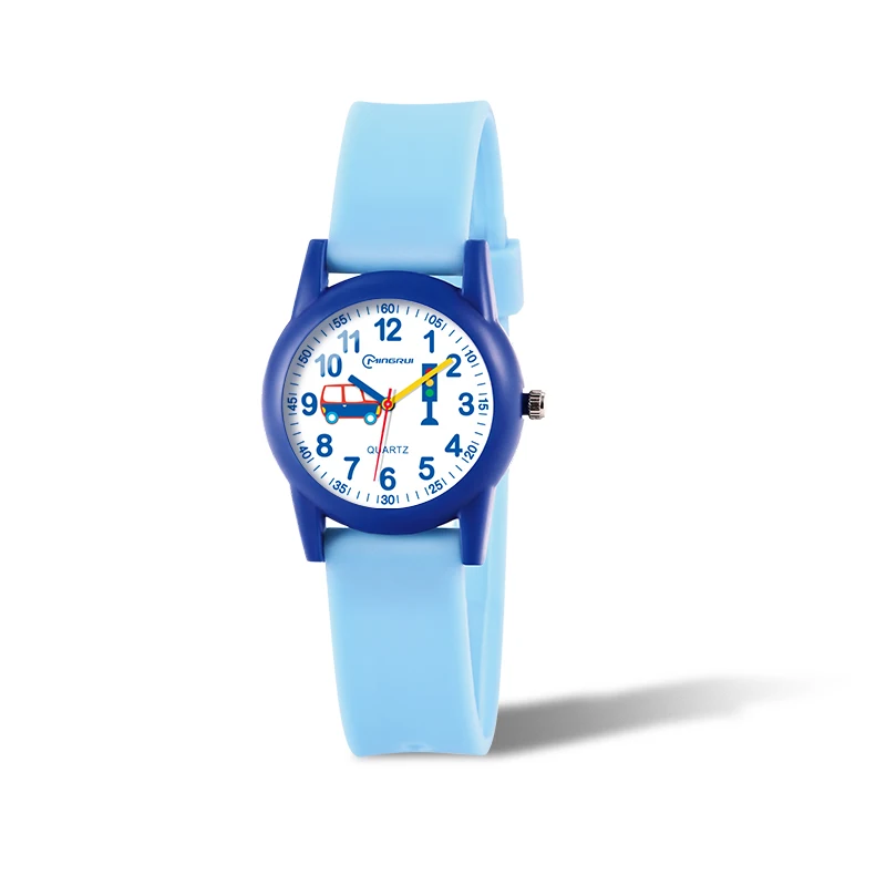 Manufacture New design Colorful Strap Cartoon Waterpoof Quartz Watches For Kids