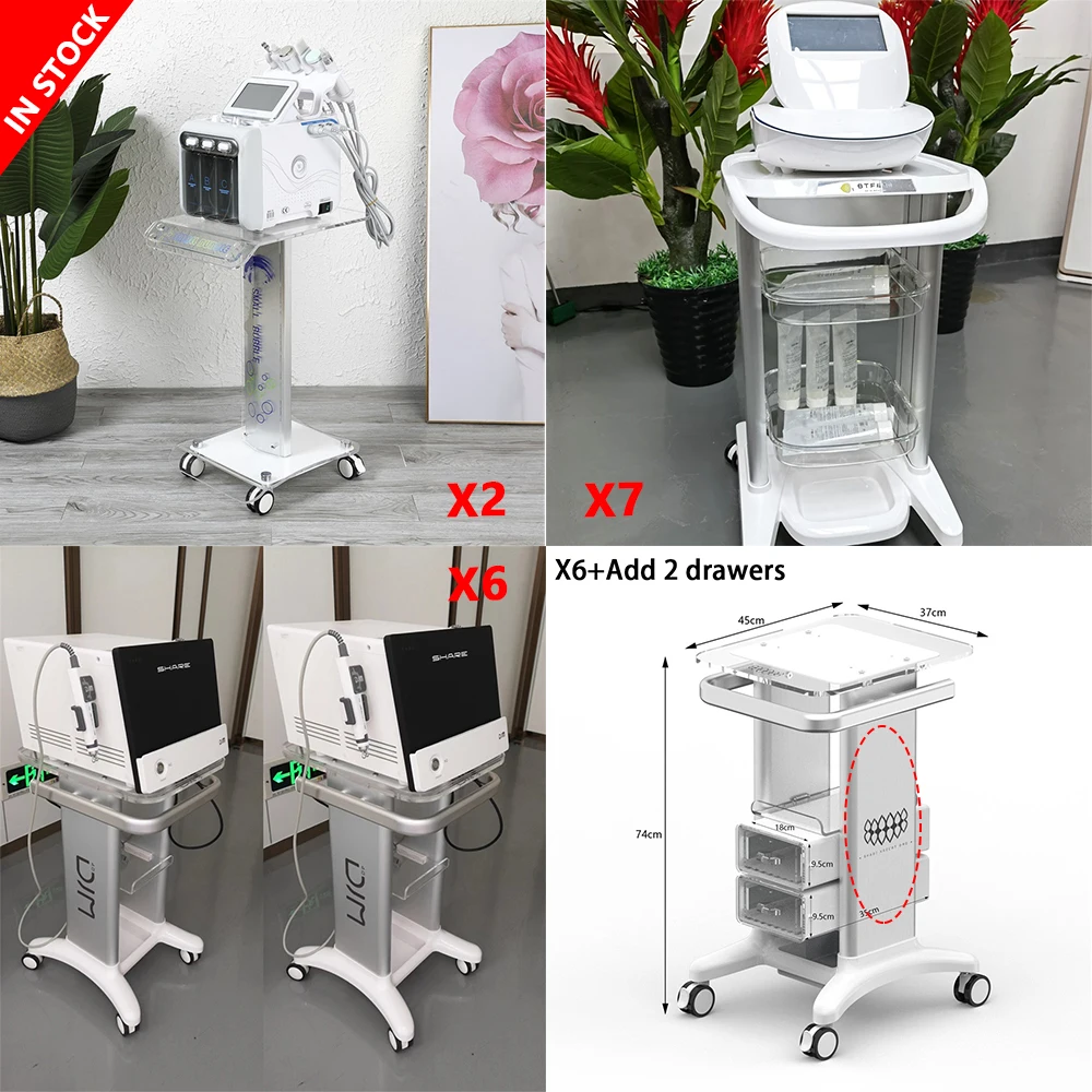Carros de salon de belleza Spa Machine Trolley For Beauty Machine Stand picosecond Laser Machine Equipment Trolley Hand cart