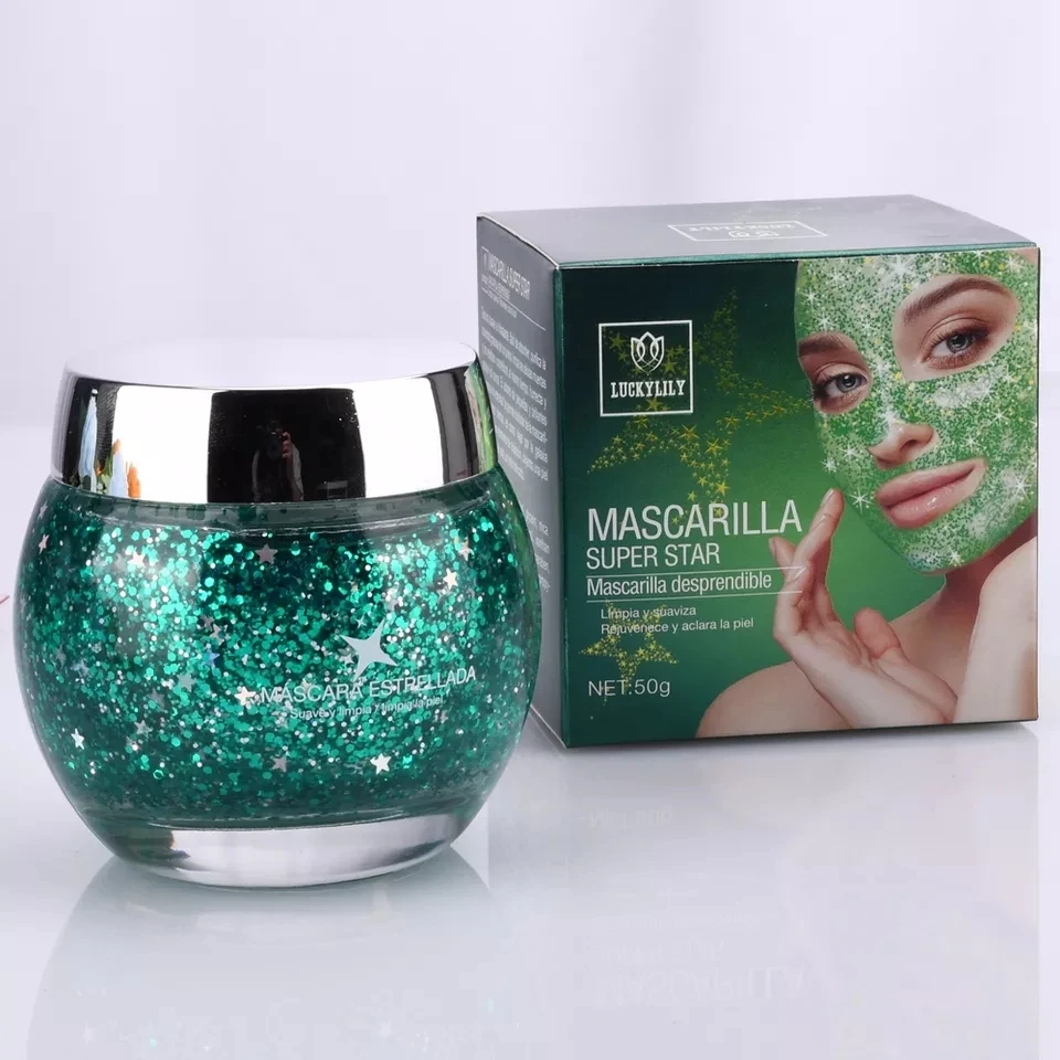 Glitter Mask Wholesale 120g Shining Start Peel-Off Mask Moisturizing Cleaning Pores Lifting And Smoothing Face Mask