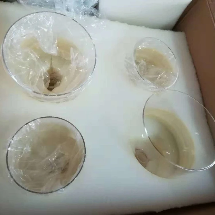 chakra therapy sound healing clear crystal singing  bowl with pattern , customer design