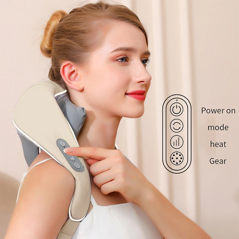 Wholesale sale of chiropractic trapezius massagers Knead electric mini neck and shoulder massagers