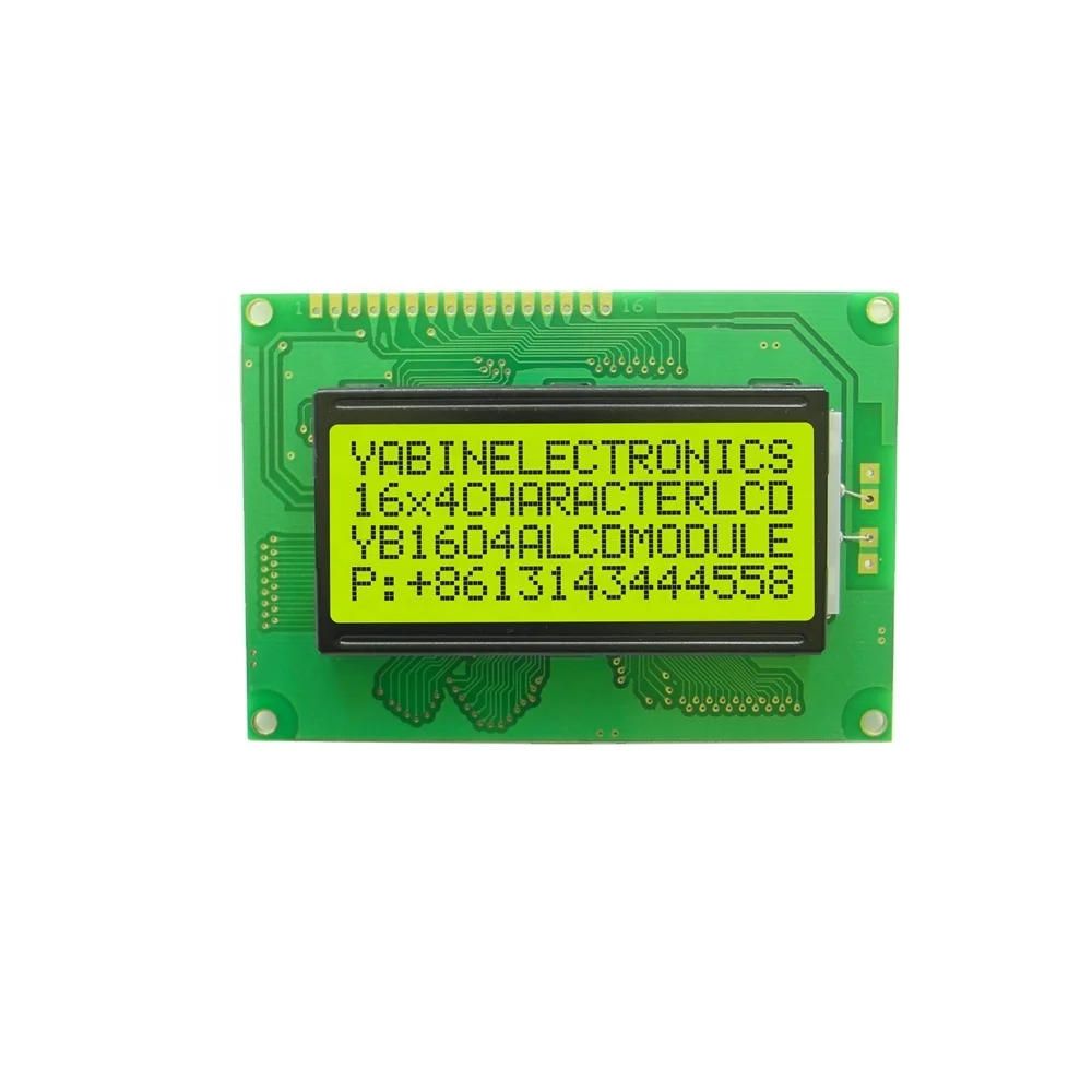 Stn 16X4 Character Display Module,Yellow-Green 1604 Lcd