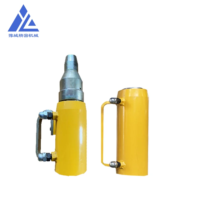 Prestressing tensile machine . Steel cable pulling machine