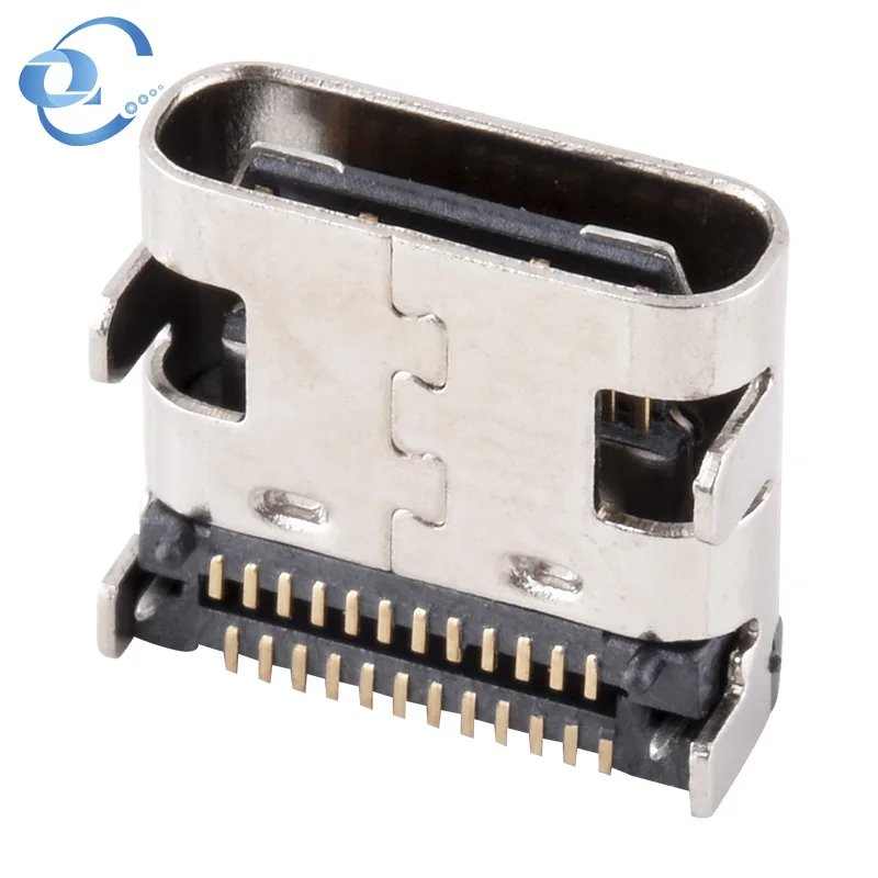 3.1 type-c vertical usb jack 24p smt female type c socket connector