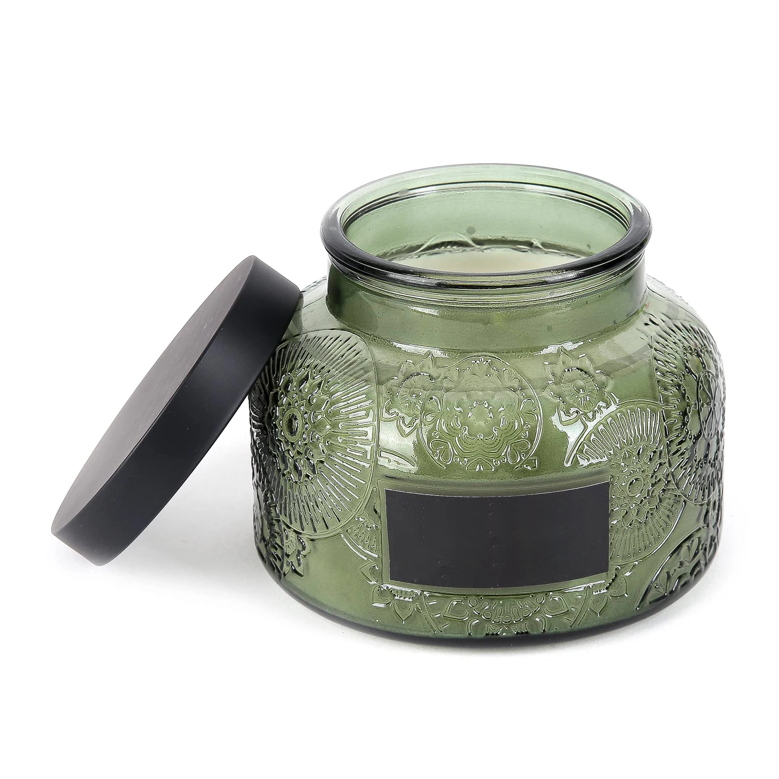 Sea Breeze Scented Crystal Stone Decorated Scented Candles Home Decor Custom Candle Jar Scented Soy Wax Candle