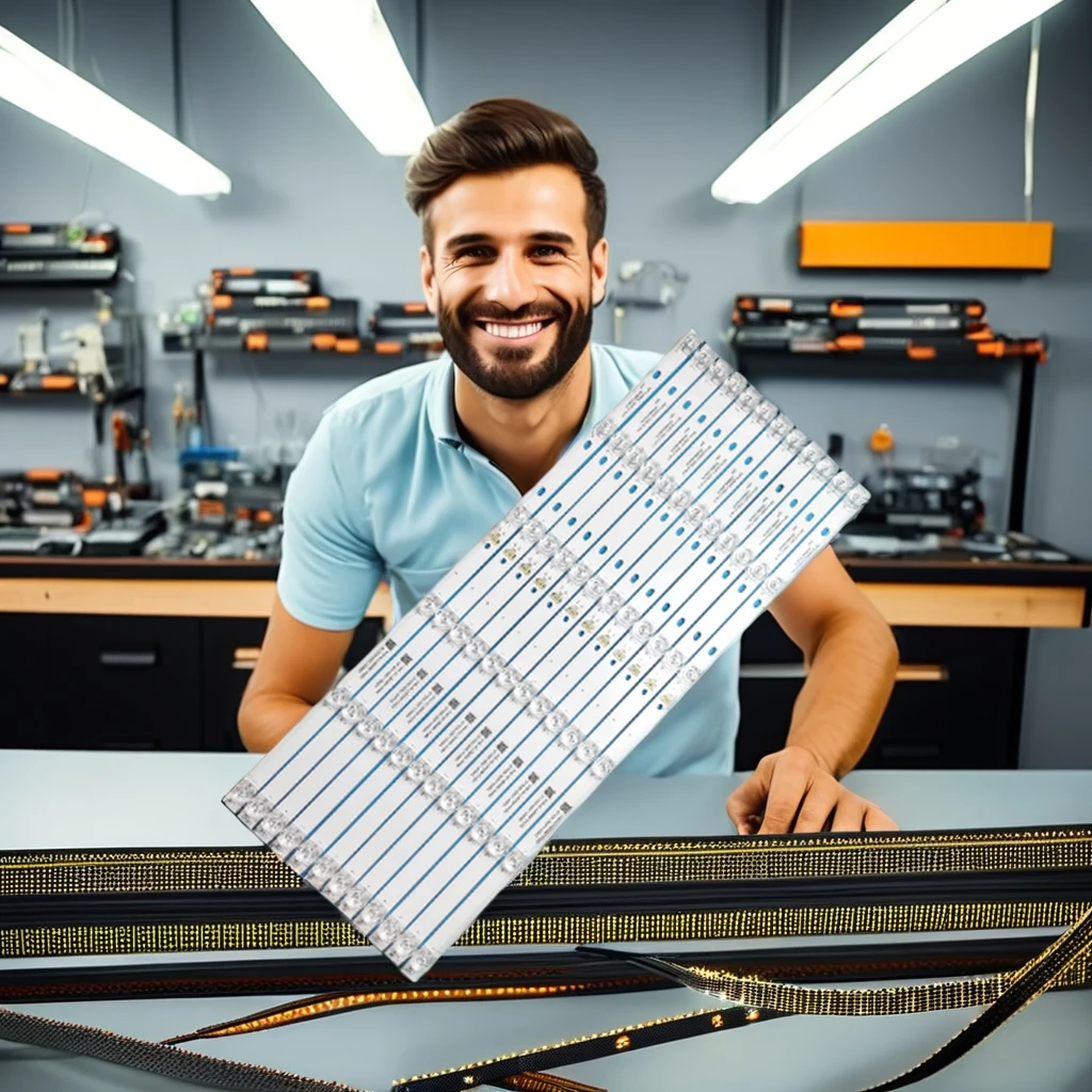 blue light LED Backlight bar TV repair 55C715 55C717 TOT-55P10-3030FC-12X6-LX20200106 YHE-4C-LB5506-YH10J TCL-55P10-3030FC-12X6