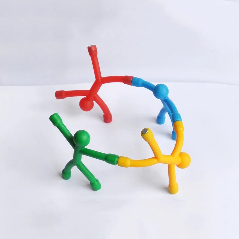 Novelty Mini Rubber Magnet Men Magnetic Buddy Toy For Kids And Adults