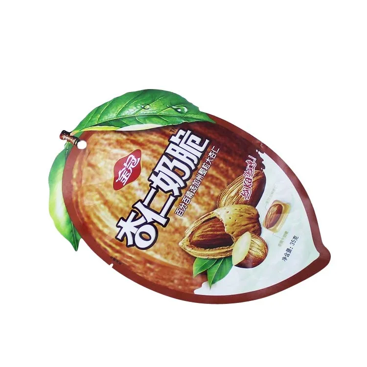 Print Packaging Candy and sugar 3.5g edible smell proof Irregular Special Plastic Die Cut Custom Shaped Mylar Bags