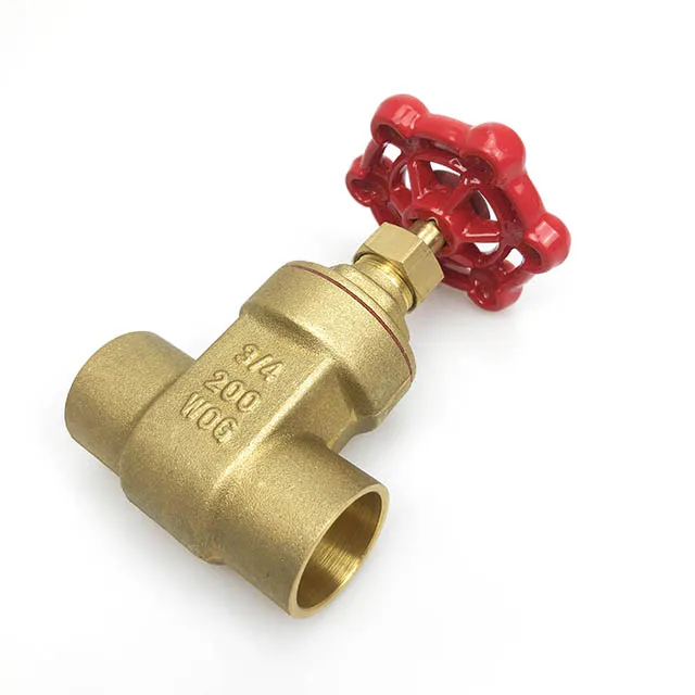 Professional Manufacturer Brass Gate Valve Welded 200 WOG Price with Long Stem