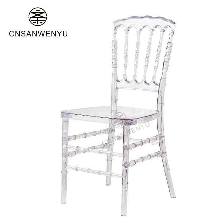 wholesale Wedding Chairs Nordic Light Luxury Acrylic Dining Chairs Transparent wedding dine Chair For Event Party