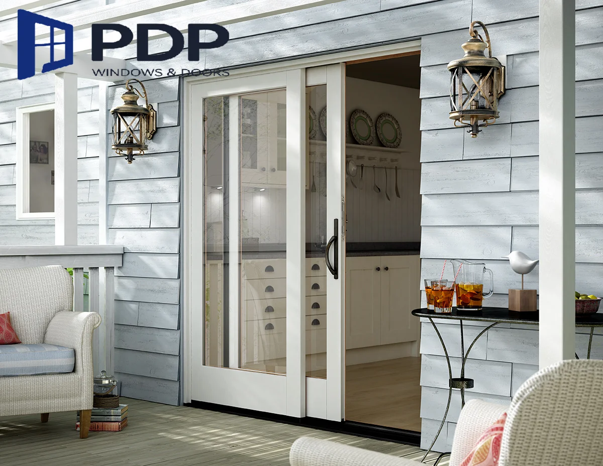Aluminum Alloy Door Stainless Steel Fiberglass Modern French-style Outdoor Glass Waterproof Contemporary Villas Customized Size