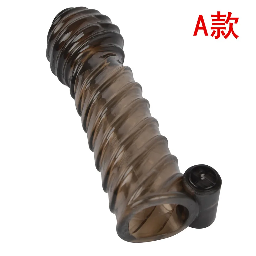 
Crystal Penis Sleeve Reusable Dick Cock Enlargement Extender Condom Men G Point Stimulation vibrator delayed condom 