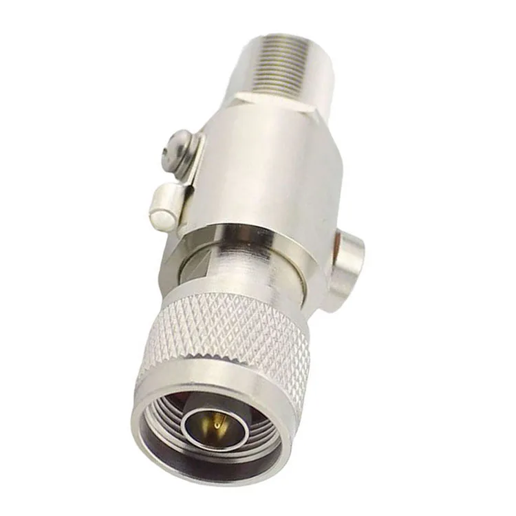 Good Performance Stainless steel Rf N Female To N Female Lightning Arrester Gas Tube