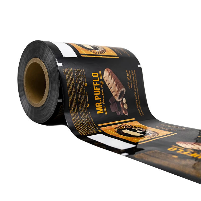 
food packaging bag film roll laminated material Plastic packing bag composited aluminum foil films 