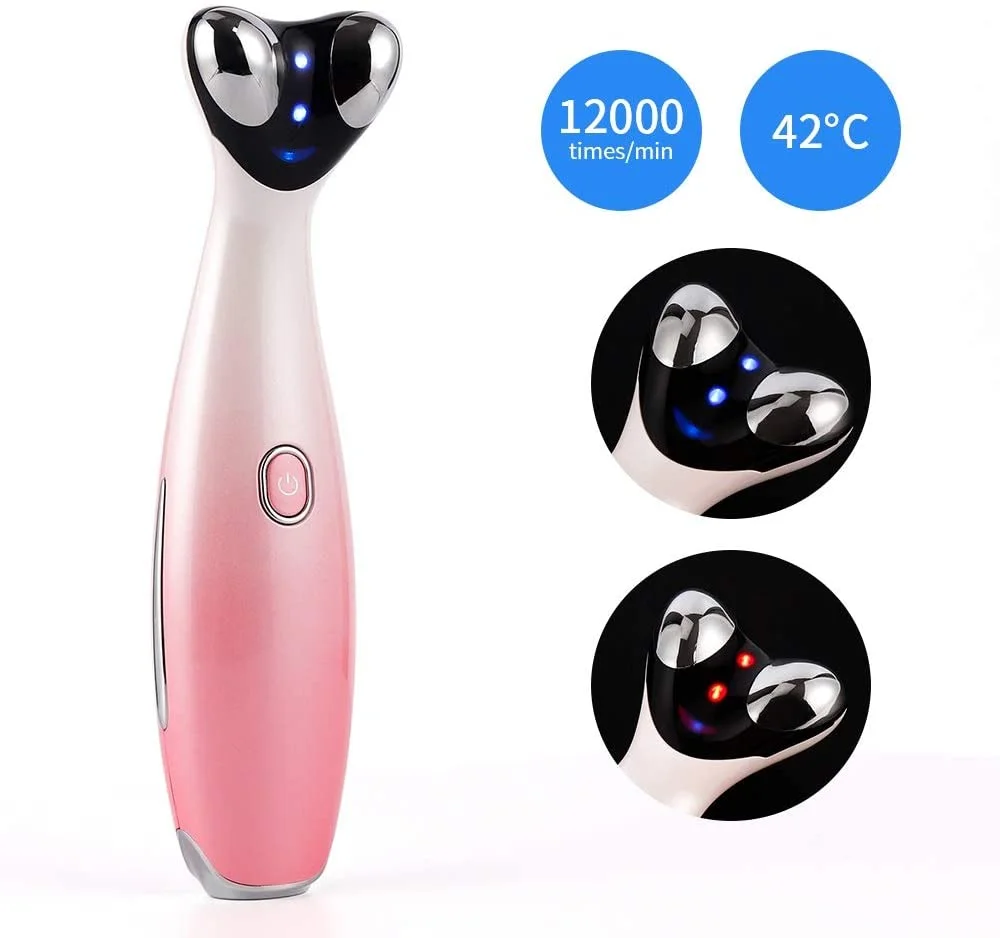 Wrinkles removing eye beauty machine wireless ems mini vibrating electric bluetooth microcurrent eye care massager