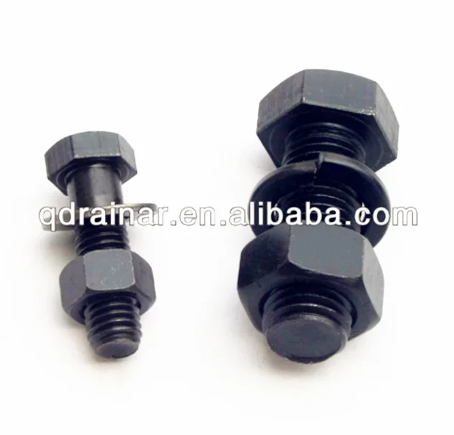 Тяжелого типа стальной структуры анодированный болт с шестигранной головкой