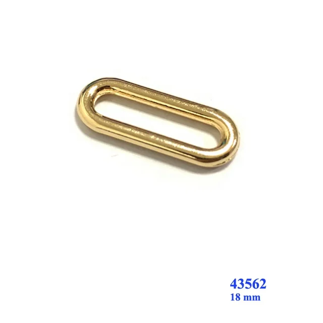 
Nickel color metal D ring buckle for bag accessories 40 mm 
